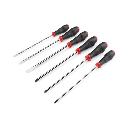 Tekton High-Torque Screwdriver Set, 6-Piece (No 1-No 3, 3/16-5/16 in.) DRV43012